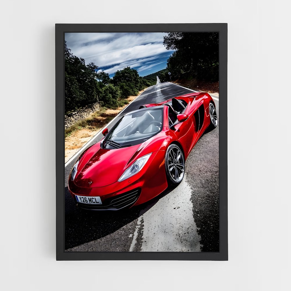 Poster Ferrari en Fuite – affiche Mclaren (vue 2)